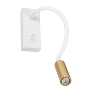 32518 - LED flexibilná lampička TONIL LED/3, 3W/230V biela/zlatá 32518 vyobraziť