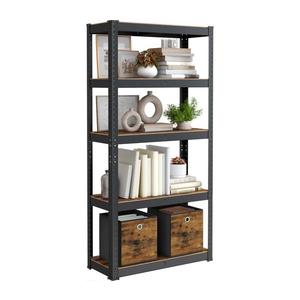 Regál ORDIFY hnedý/čierny GLR030B01 vyobraziť