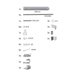 Ravak B23000100N - Sada na uchytenie panelov pre vane ROSA, 67 ks B23000100N vyobraziť