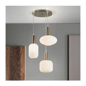 ONLI - Závesný luster DOROTY na lankách 3xE27/15W/230V biela/lesklý chróm 5900/S3B vyobraziť