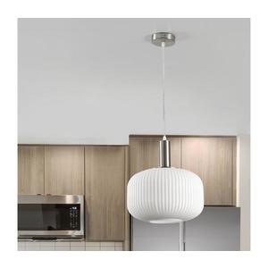 ONLI - Závesné svietidlo na lanku DOROTY 1xE27/15W/230V biela/lesklý chróm 5900/SMB vyobraziť