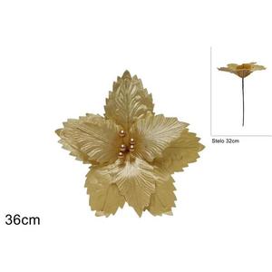 MAKRO - Hviezda vianočna 34cm zlatá vyobraziť