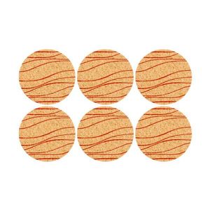 MAKRO - Korková podložka pod pohár kruhová potlač 6ks vyobraziť