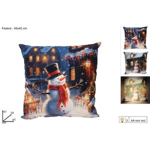 MAKRO - Vankúš vianočný snehuliak rôzne druhy vyobraziť