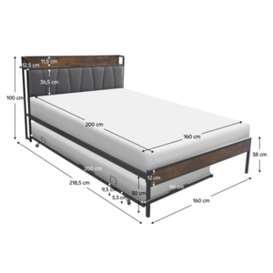 Posteľ s prístelkou NORDO Tempo Kondela vyobraziť