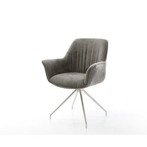 Jedálenská stolička Keila-Flex s opierkami bouclé mäkký tmavobéžová vyobraziť