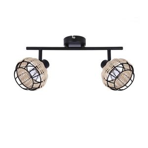 Juicy lampa sufitowa listwa czarny 2x40W E14 klosz czarny vyobraziť