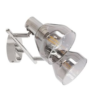 GRAZIA lampa sufitowa chromowy 2x40W E14 klosz dymiony vyobraziť
