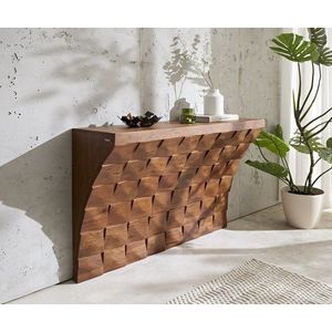 Konzolový stolík Eremos 120x35 cm akácia hnedá vyobraziť