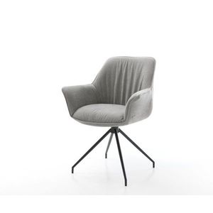 Jedálenská stolička Keila-Flex s opierkami texturovaná látka mäkká vyobraziť