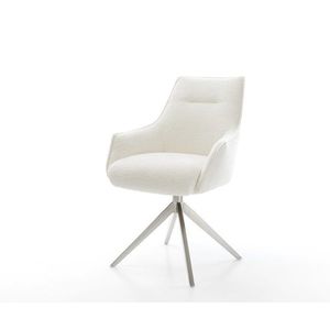 Jedálenská stolička Alja-Flex s opierkami bouclé mäkká béžová krížová vyobraziť