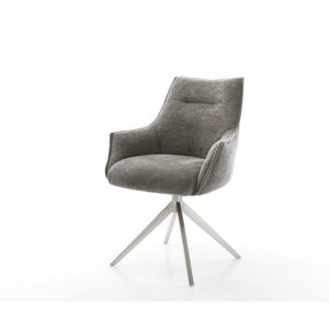 Jedálenská stolička Alja-Flex s opierkami bouclé mäkký tmavobéžová vyobraziť