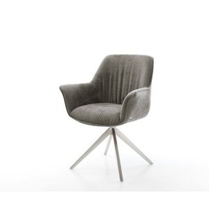 Jedálenská stolička Keila-Flex s opierkami bouclé mäkký tmavobéžová vyobraziť