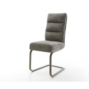 Konzolová jedálenská stolička Pela-Flex bouclé mäkký tmavobéžová vyobraziť