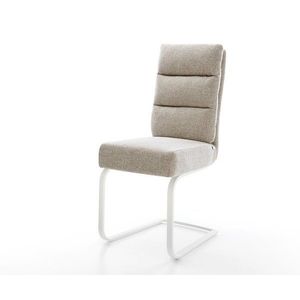 Konzolová jedálenská stolička Pela-Flex tkanina mäkký béžová konzolová vyobraziť