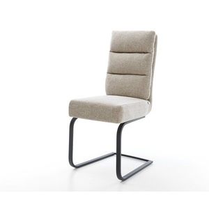 Konzolová jedálenská stolička Pela-Flex tkanina mäkká béžová konzolová vyobraziť