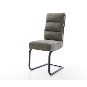 Konzolová jedálenská stolička Pela-Flex bouclé mäkký tmavobéžová vyobraziť