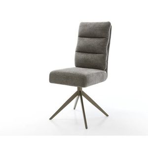 Jedálenská stolička Pela-Flex bouclé mäkký tmavobéžová krížová vyobraziť