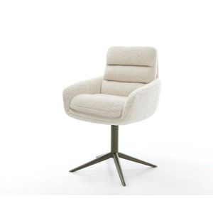 Jedálenská stolička Abelia-Flex s opierkami tkanina teddy béžová vyobraziť