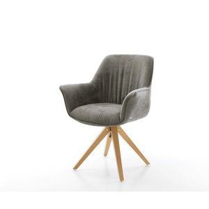 Jedálenská stolička Keila-Flex s opierkami bouclé mäkký tmavobéžová vyobraziť