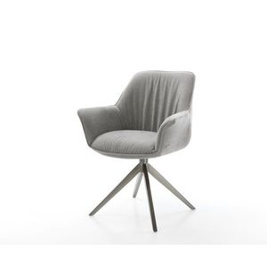 Jedálenská stolička Keila-Flex s opierkami texturovaná látka mäkká vyobraziť