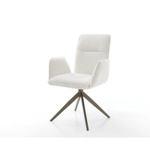 Jedálenská stolička Vinja-Flex bouclé mäkký béžová krížová podstava vyobraziť