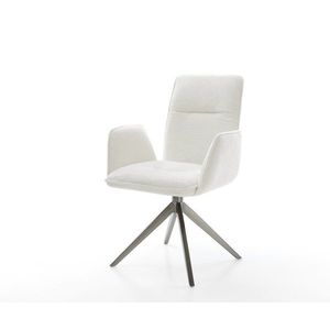 Jedálenská stolička Vinja-Flex bouclé mäkký béžová krížová podstava vyobraziť