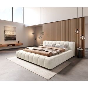 Čalúnená posteľ Cutio 180x200 cm bouclé mäkká béžová vyobraziť