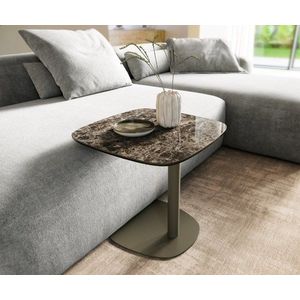 Konferenčný stolík Edge zaoblený tvar 50x50 cm keramika Laminam® vyobraziť