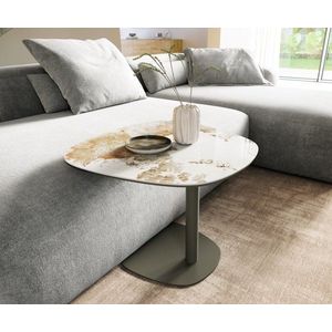 Konferenčný stolík Edge Boot 60x60 cm keramika Minas Melange Eleny kov vyobraziť