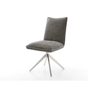 Jedálenská stolička Lelio-Flex bouclé mäkký tmavobéžová krížová vyobraziť