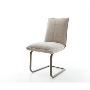 Konzolová jedálenská stolička Lelio-Flex tkanina mäkká béžová vyobraziť