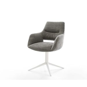 Jedálenská stolička Yago-Flex s opierkami bouclé mäkký tmavobéžová vyobraziť