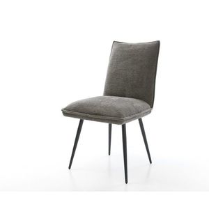 Jedálenská stolička Lelio-Flex bouclé mäkký tmavobéžová 4-nohá zúžená vyobraziť