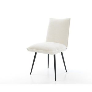 Jedálenská stolička Lelio-Flex bouclé mäkký béžová 4-nohá zúžená vyobraziť