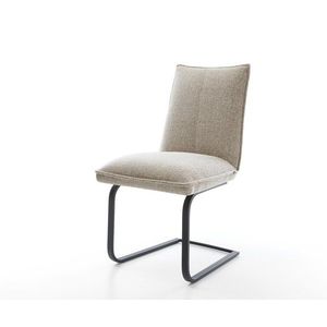 Konzolová jedálenská stolička Lelio-Flex tkanina mäkká béžová vyobraziť