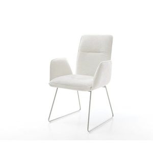 Jedálenská stolička Vinja-Flex bouclé mäkký béžová tenká podstava vyobraziť