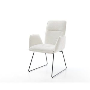 Jedálenská stolička Vinja-Flex bouclé mäkký béžová tenká podstava vyobraziť