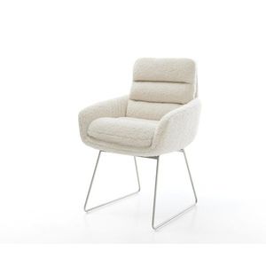 Jedálenská stolička Abelia-Flex s opierkami teddy látka béžová tenká vyobraziť