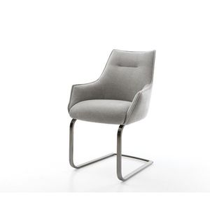 Konzolová jedálenská stolička Alja-Flex s opierkami texturovaná látka vyobraziť