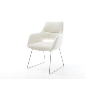 Jedálenská stolička Yago-Flex s opierkami bouclé mäkký béžová tenká vyobraziť