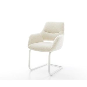 Konzolová jedálenská stolička Yago-Flex s opierkami teddy látka béžová vyobraziť