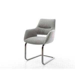 Konzolová podstava Yago-Flex s opierkami texturovaná látka mäkký sivá vyobraziť