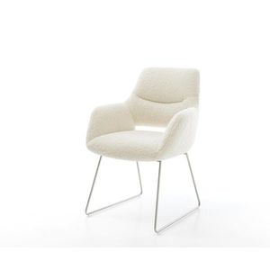 Jedálenská stolička Yago-Flex s opierkami teddy látka béžová tenká vyobraziť