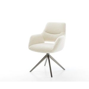 Jedálenská stolička Yago-Flex s opierkami teddy látka béžová krížová vyobraziť