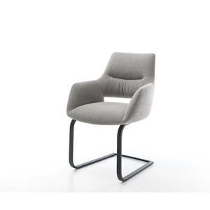 Konzolová jedálenská stolička Yago-Flex s opierkami texturovaná látka vyobraziť