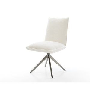 Jedálenská stolička Lelio-Flex bouclé mäkký béžová krížová podstava vyobraziť