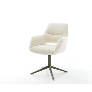 Jedálenská stolička Yago-Flex s opierkami teddy látka béžová krížová vyobraziť