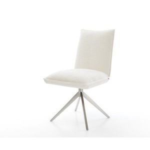 Jedálenská stolička Lelio-Flex bouclé mäkký béžová krížová podstava vyobraziť