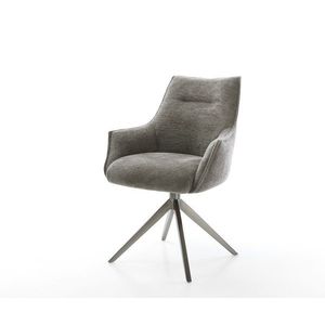 Jedálenská stolička Alja-Flex s opierkami bouclé mäkký tmavobéžová vyobraziť